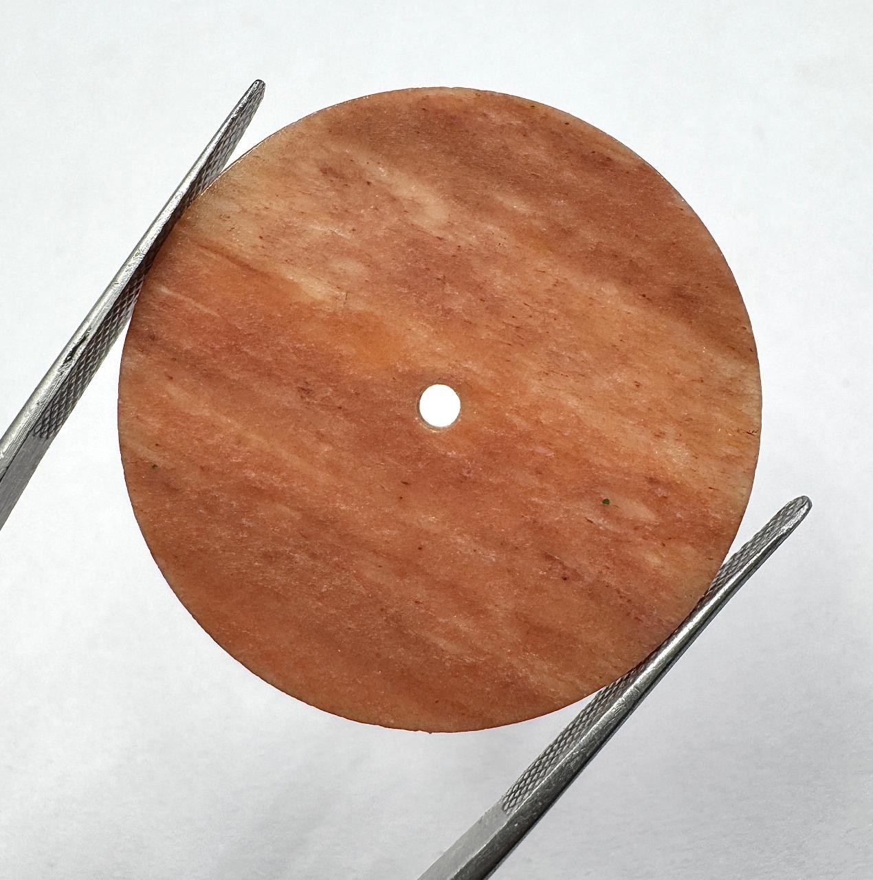 Red Jasper Watch Dial: 31.5mm One Sided Polished Gemstone Round Disk gmc1018w