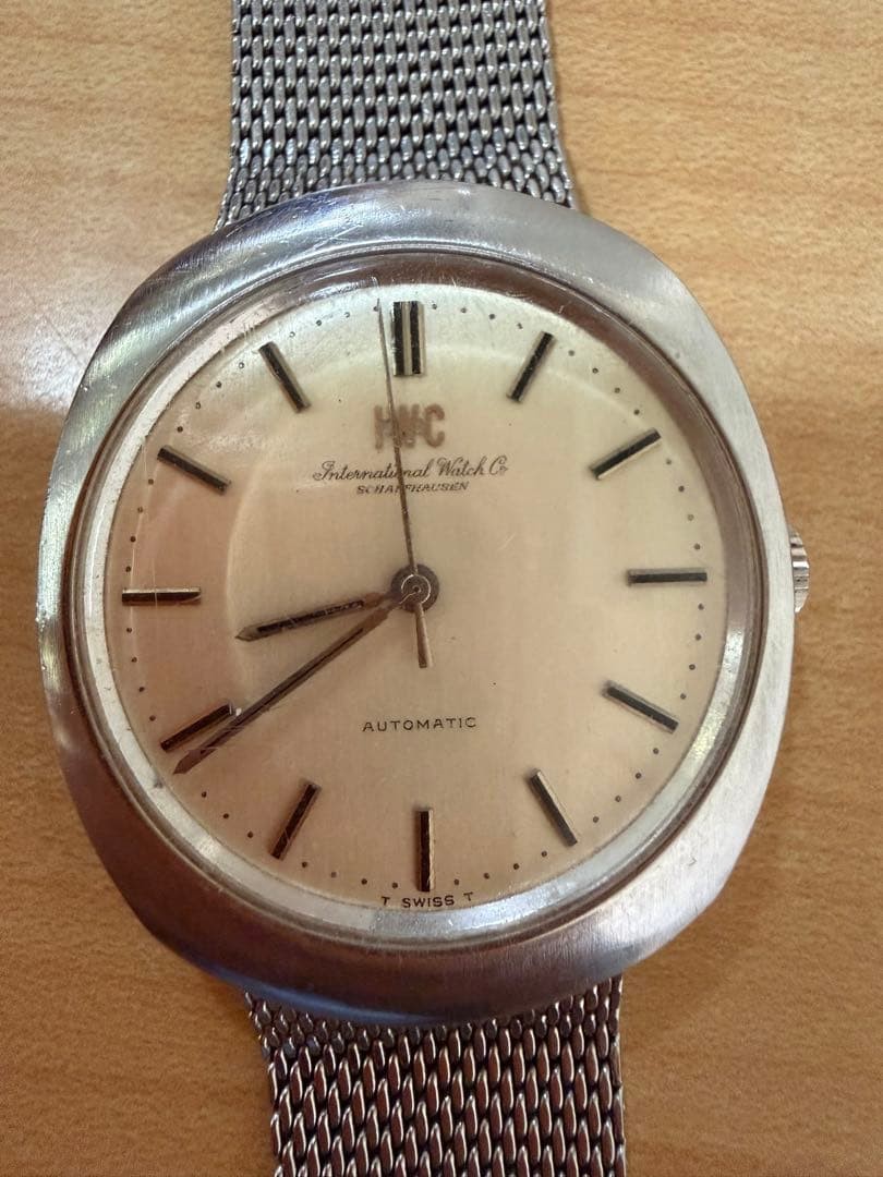 IWC International Watch Co Automatic Oval Case Mesh Bracelet T SWISS T Dial