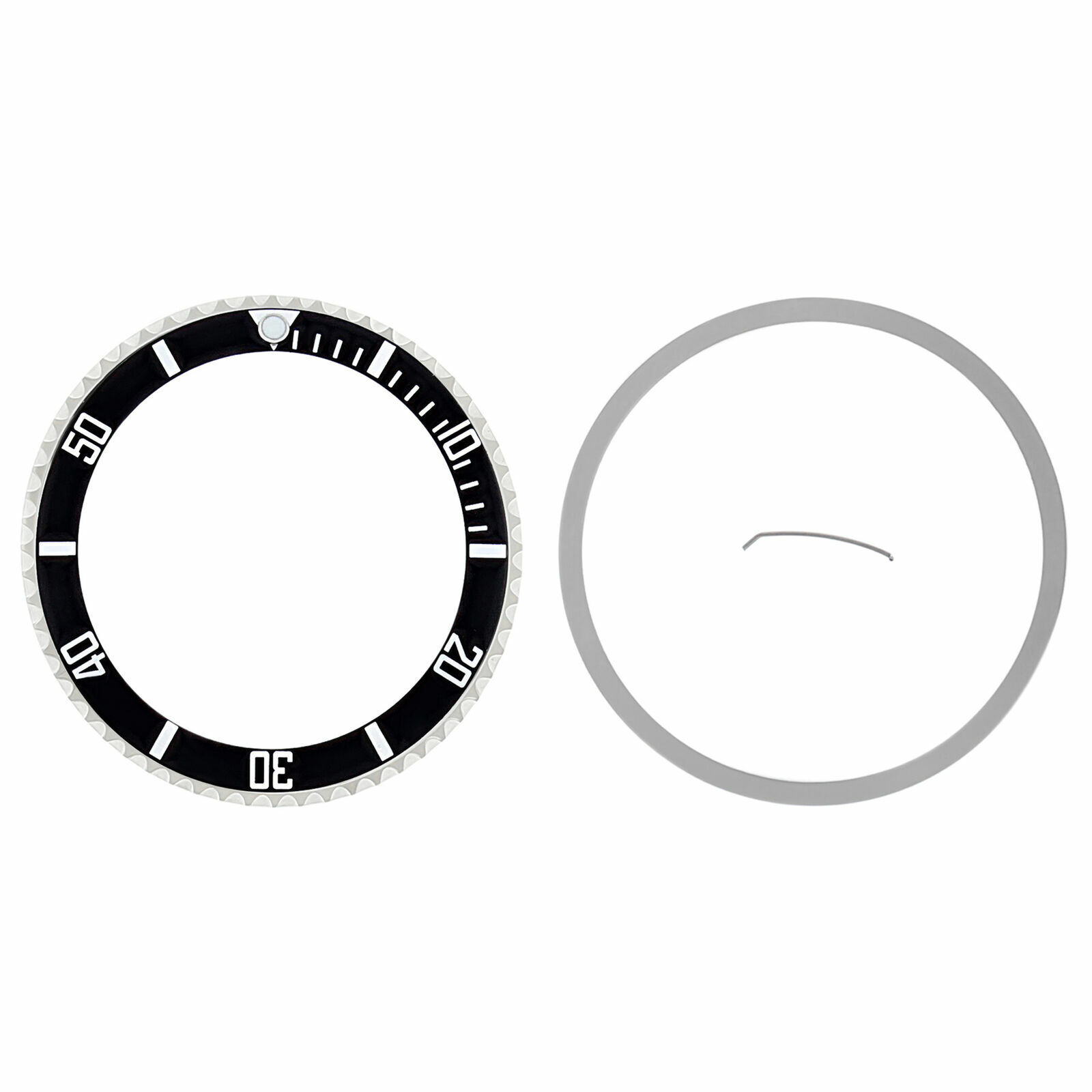 ROTATING BEZEL & INSERT FOR ROLEX NO DATE SUBMARINER 14060, 14060M BLACK