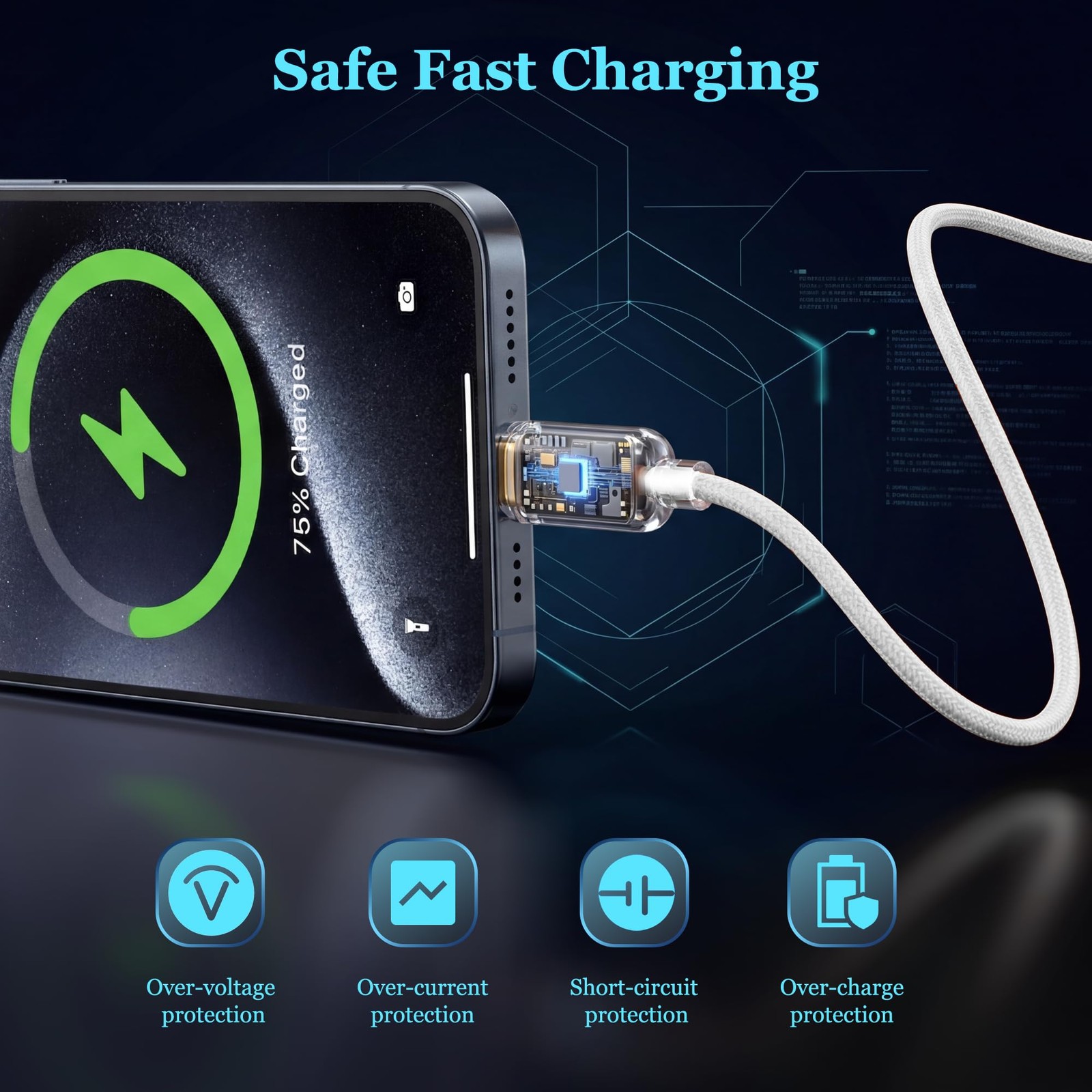 【5W】 for Apple Watch Charger, Portable iWatch Charger with 88W Cable,
