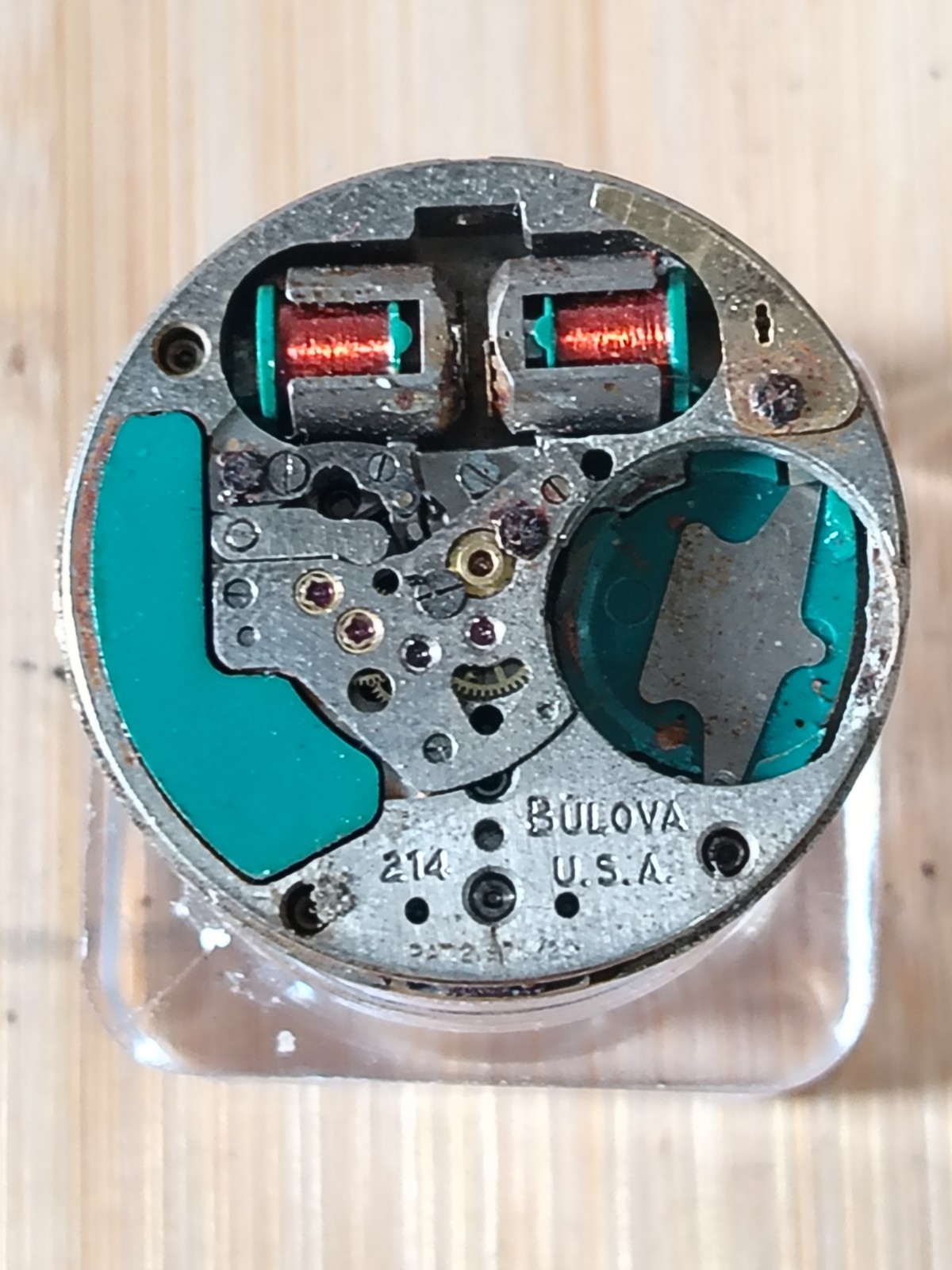 Vintage BULOVA Accutron Cal. 214 — Tuning Fork Movement For Parts