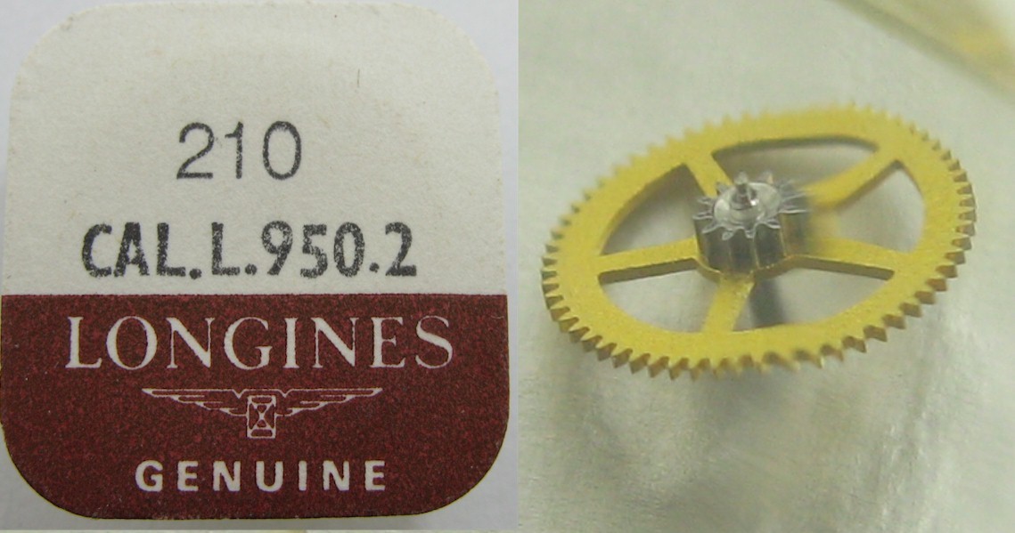 Longines L 950.2 setting driving wheel 210 / 3rd. wheel * sealed *