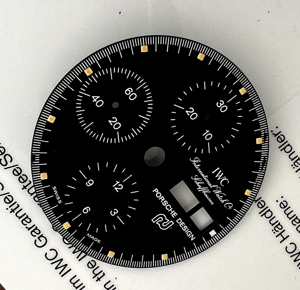 IWC / PORSCHE DESIGN RARE WATCH BLACK DIAL BY ORFINA TOP GUN REF 7176 Swiss Made