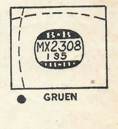 GRUEN : CURVEX-CONSTELLATION & 577/440 – Rectangle 23.0mm x 19.5mm