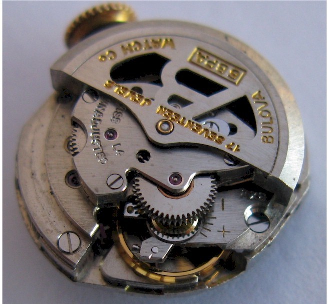 Bulova 6BPA AS 1533 automatic watch 17 jewels movement