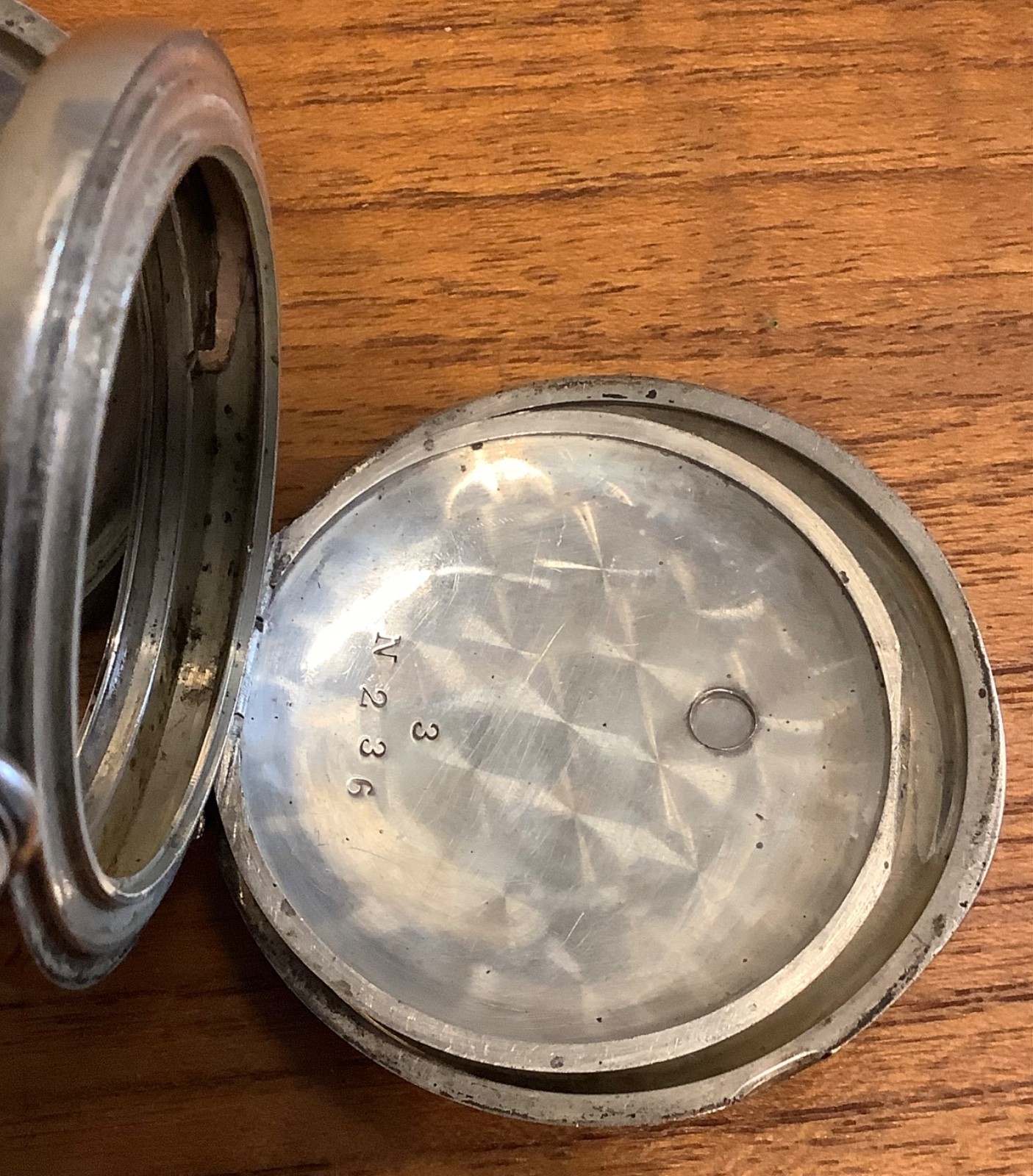 Fahys Coin Silver Engraved Pocket Watch Case 16s Full Hunter Key Wind Cuvette