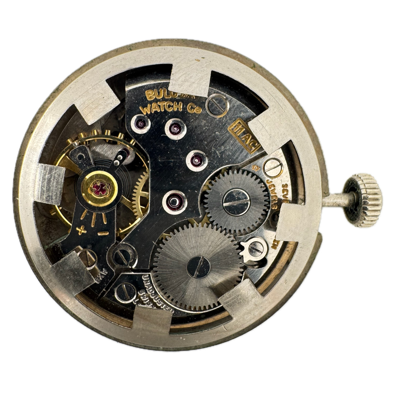 Vintage 23mm 1956 Bulova Sea King 11AC 17J Mechanical Wristwatch Movement Swiss
