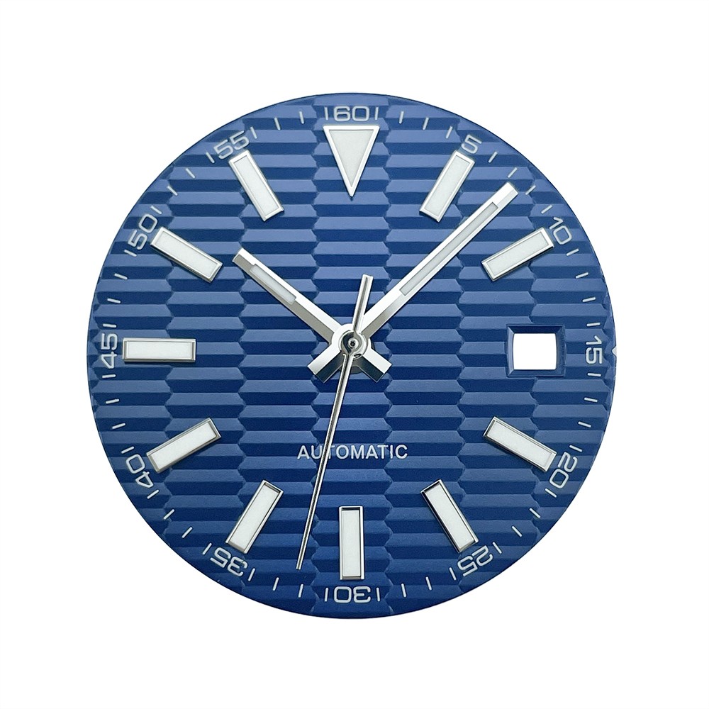 Miyota 8215 DG2813 Compatible 29mm Blue Sterile Watch Dials and Hands