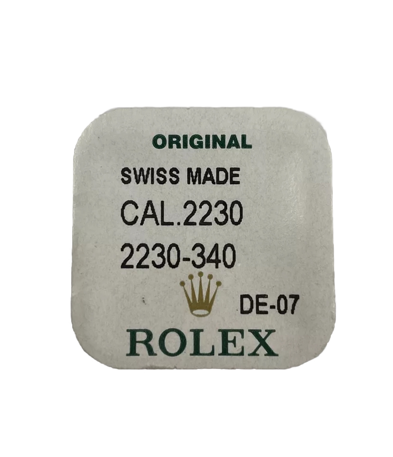Genuine Rolex 2235 2230-340 Third Wheel, New Sealed Package