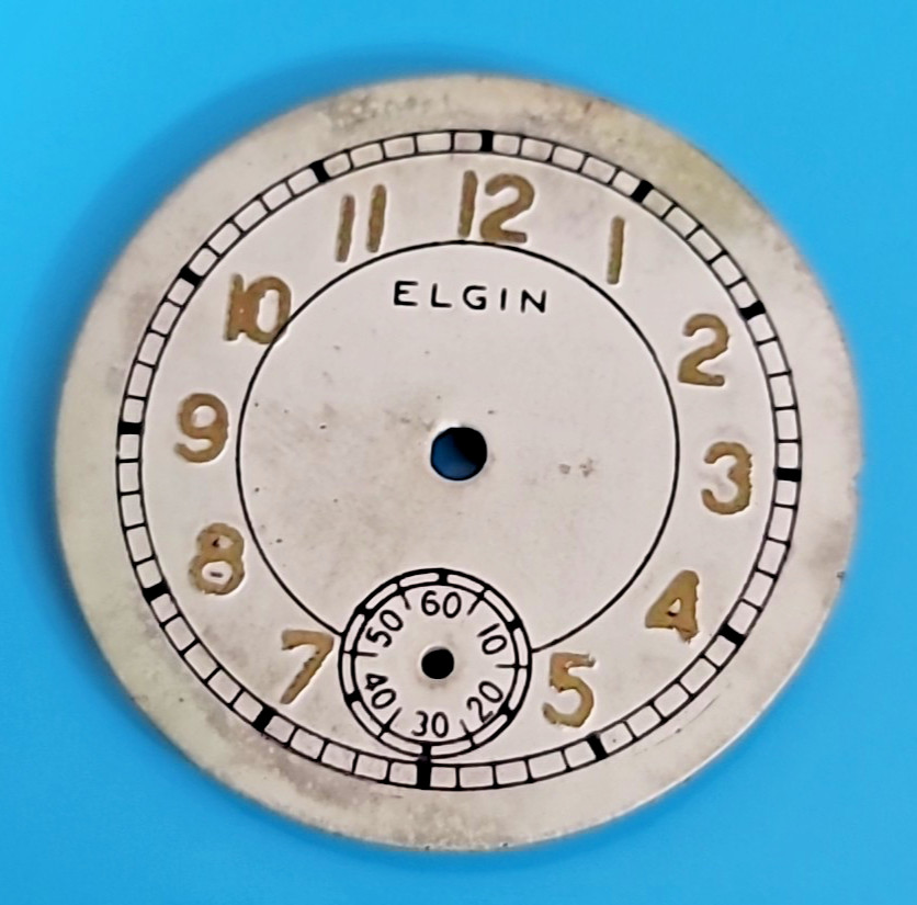 SB5-B: Elgin Sportsman 17 26 mm Sub-Seconds Dial Vintage Watch Part Germany