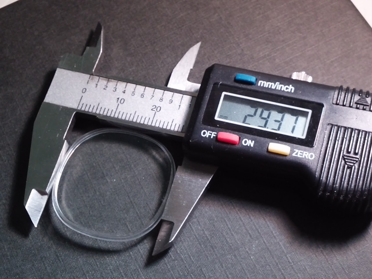 Genuine Omega crystal cc 29.3mm x 29.3mm. for watch repair