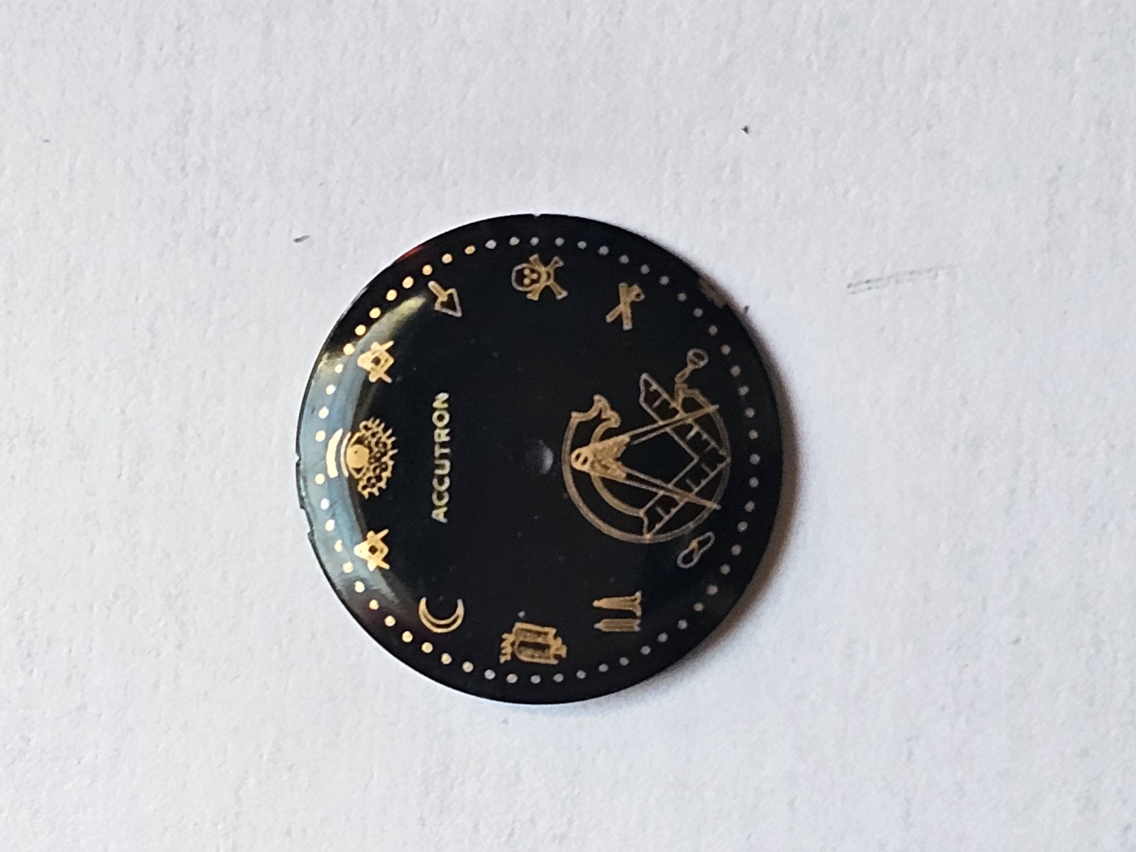 Bulova Arccutron Dial Only For Cal 214 Mason Dial Service Dial Black All…