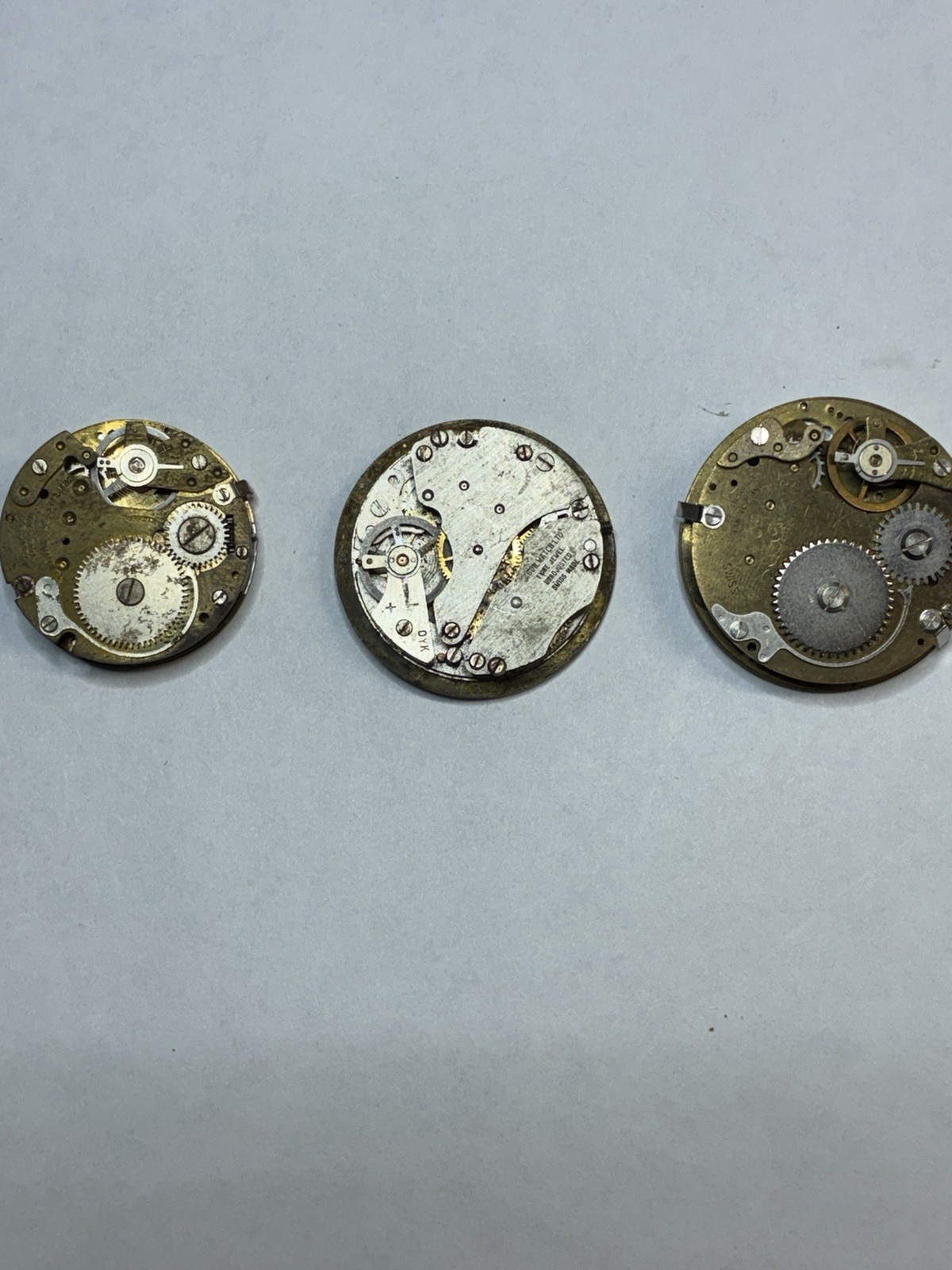 Shelly, Norman, Lucerne Watch Movement w/ Dial Lot Arabic & Non-Numeric