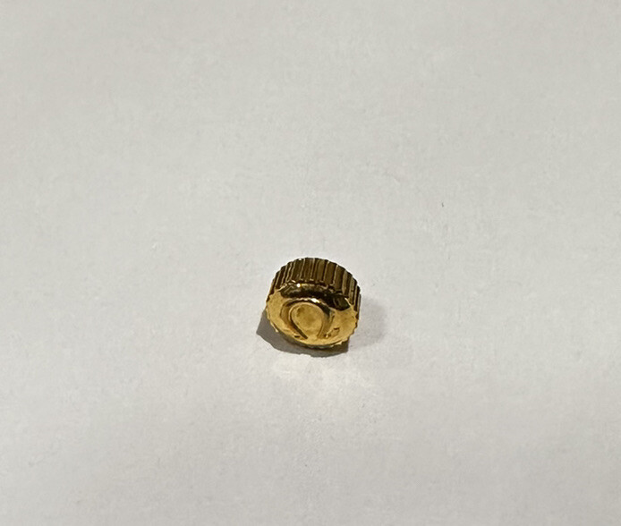 New 4.5mm Yellow Gold Color Waterproof Crown Part For Omega Watch
