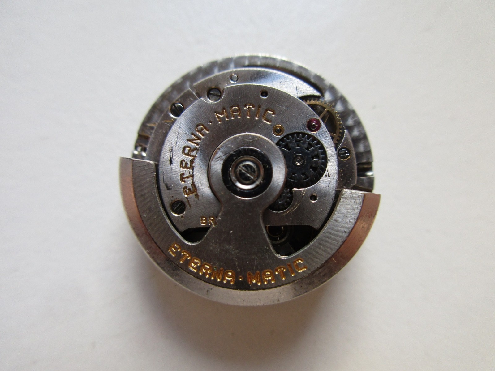 Eterna-matic cal. 1198R Swiss automatic watch movement – running
