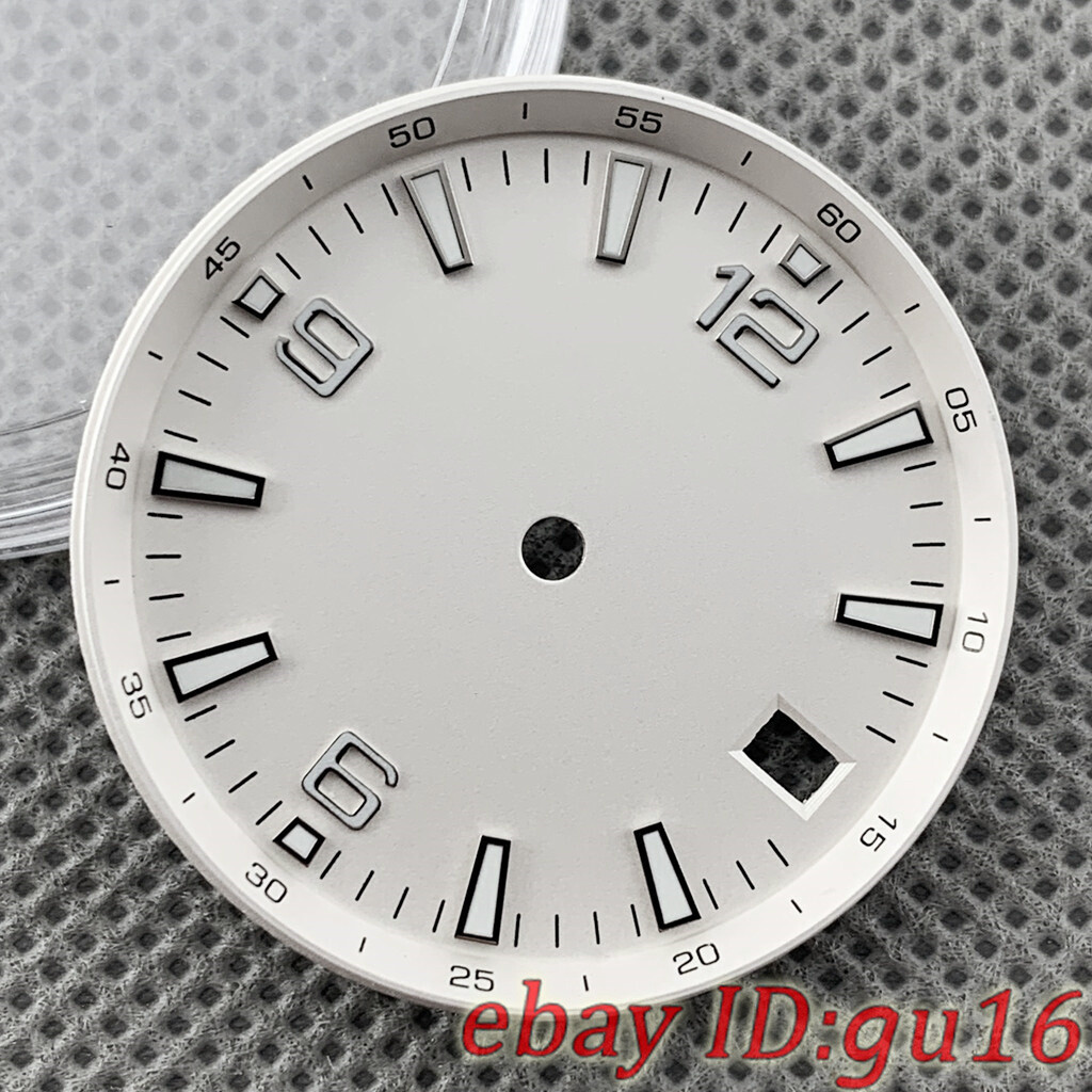 31mm luminous black blue green white Sterile watch dial fit NH35/NH35A movement