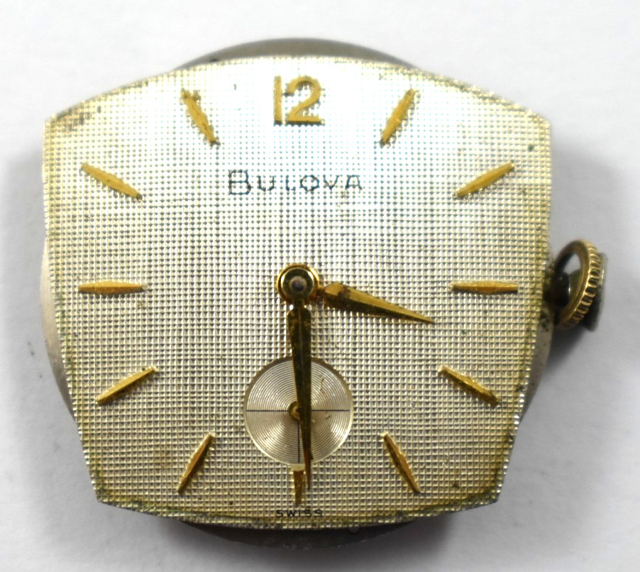 Vintage Bulova Manual Wind 17J 11AF Wrist Watch Movement lot.qg