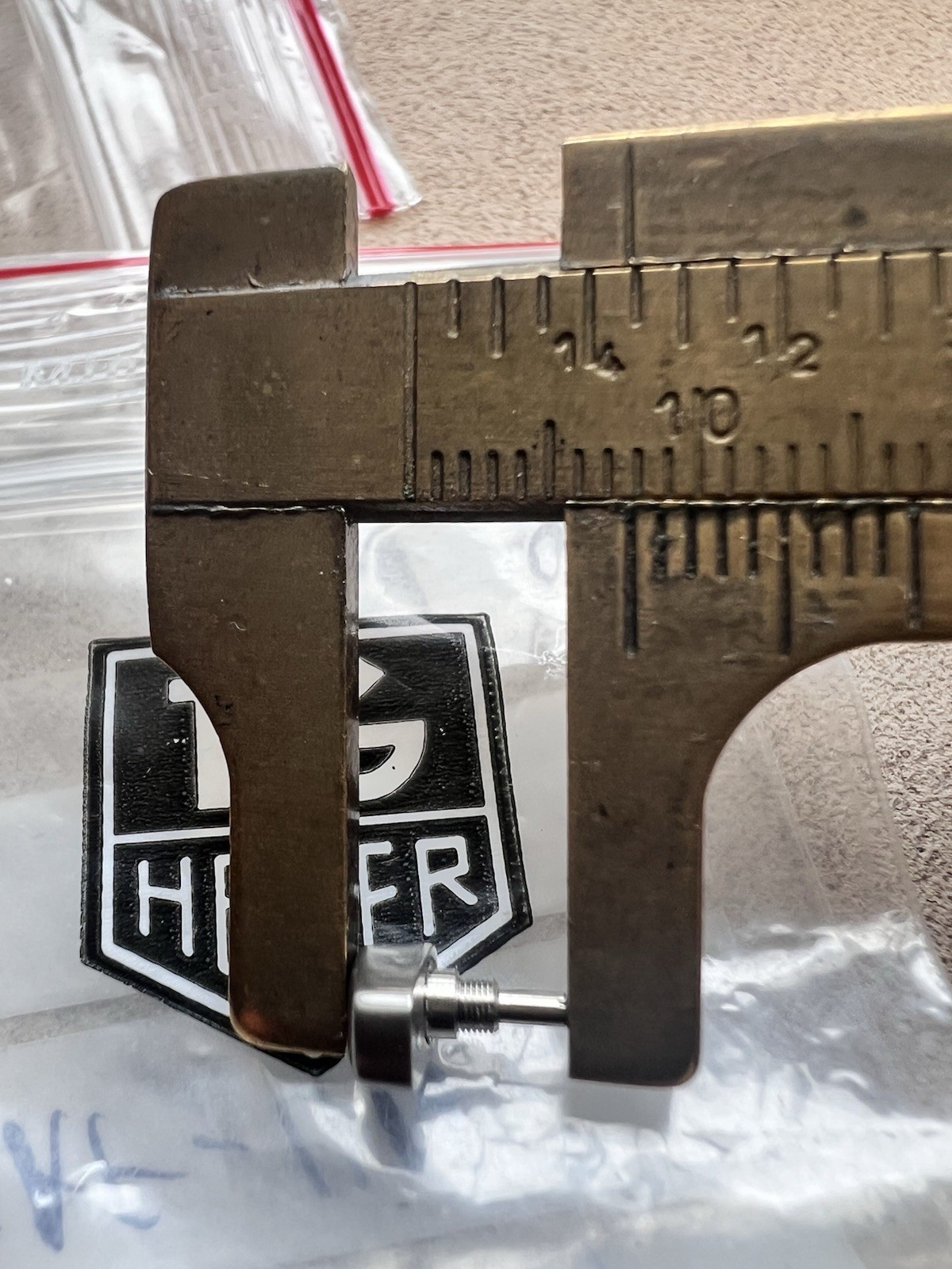 NEW FACTORY PUSHER BRUSHED TAG HEUER HP0058 MONACO CARRERA GENUINE SWISS MADE NE