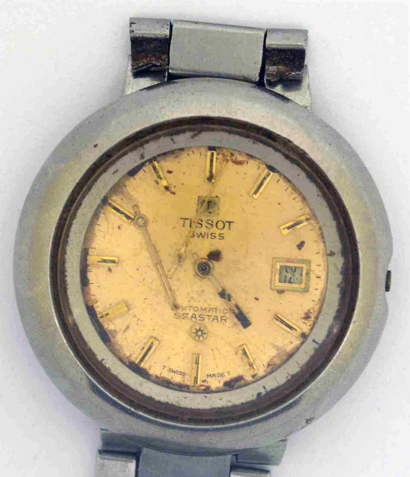 VTG TISSOT SEASTAR Steel Wristwatch. Cal: 784-2. For Repairs
