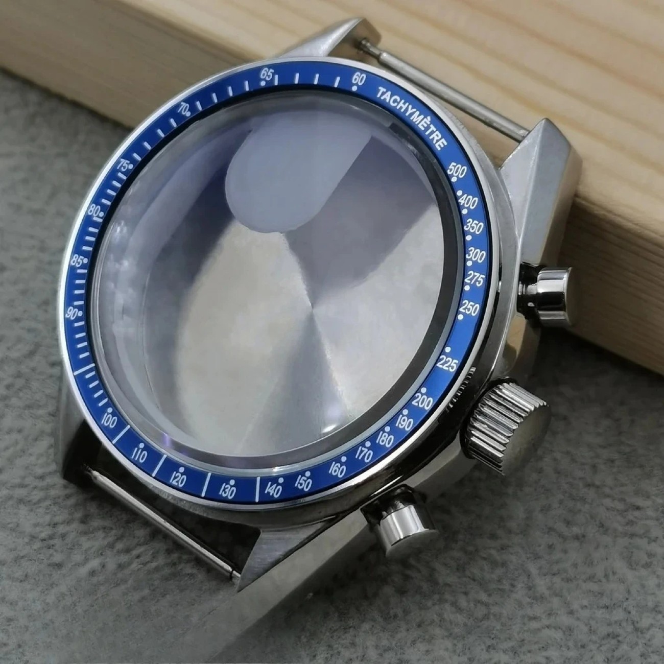39.7mm Metal Watch Case Chronograph Bezel Sealed For VK63 VK63A Movement