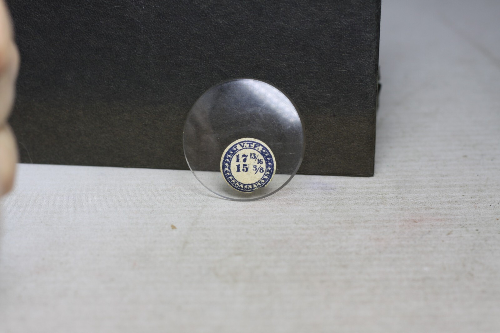NEW OLD STOCK POCKET WATCH GLASS CRYSTAL 17 13/16 15 5/8 12B