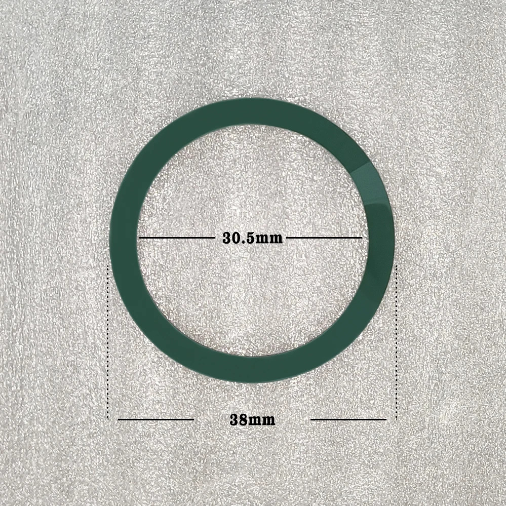 30.5-38mm Ceramic Bezel Inserts Wordless Polished For 40mm Watch Case Mods