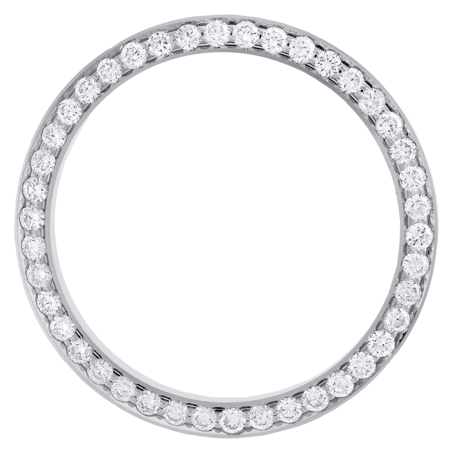 Real Diamond 3 pts. Bead Set Bezel For 31mm Midsize Rolex DateJust Watch 1.26 CT