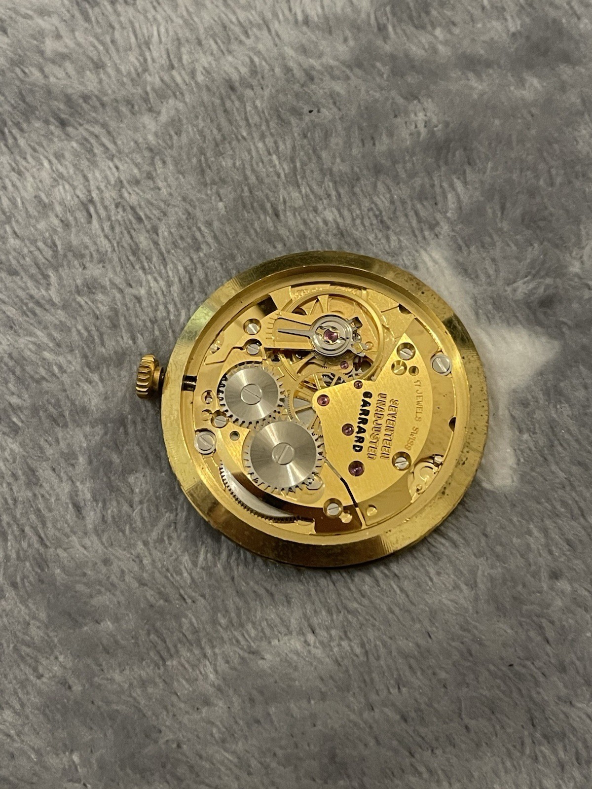 VINTAGE GARRARD MECHANICAL WATCH MOVEMENTS X 2 NICE EXAMPLES FREEPOST UK