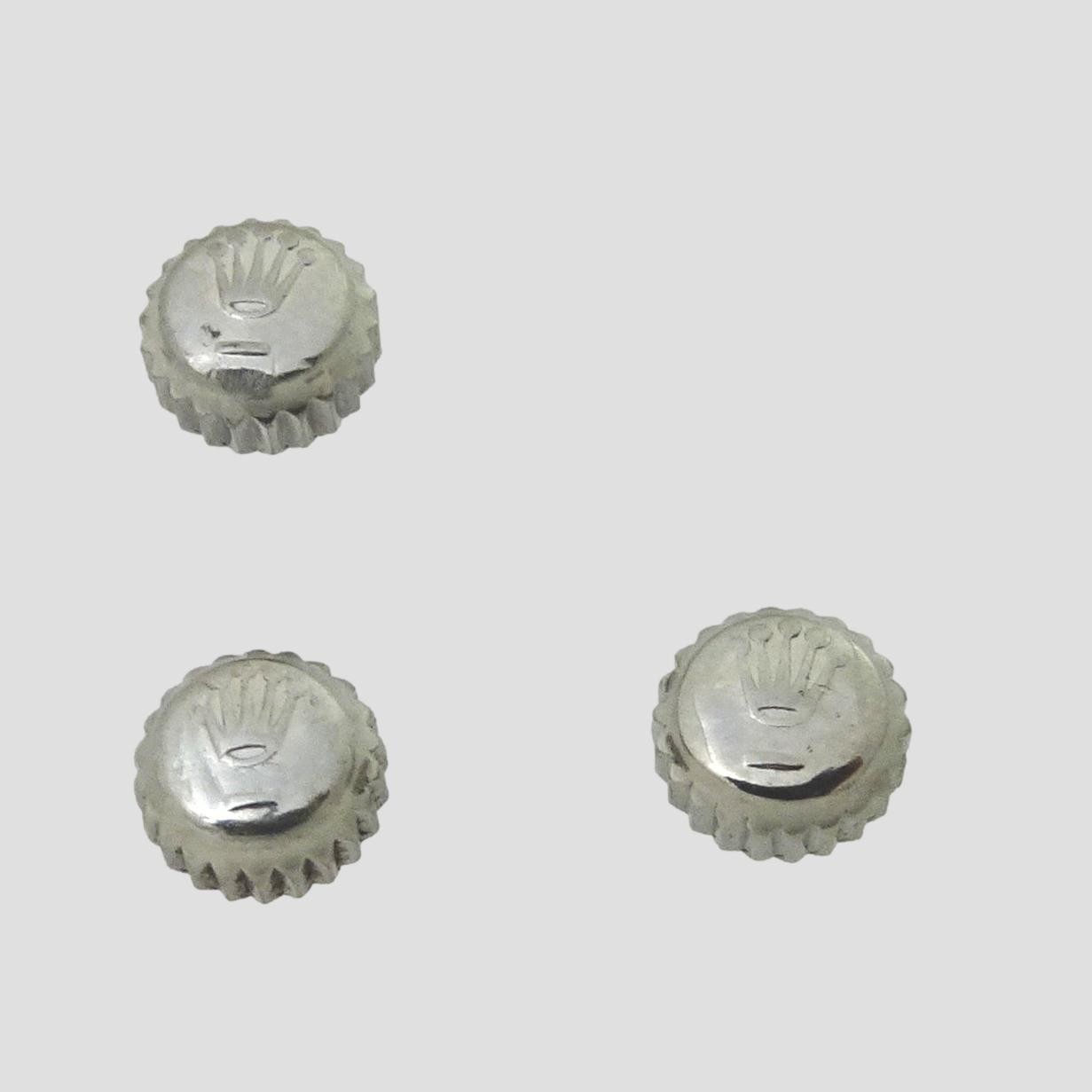 3 Rolex Watch Crown Stainless Steel 5.3mm 24-530 Oyster Date 1500 6694