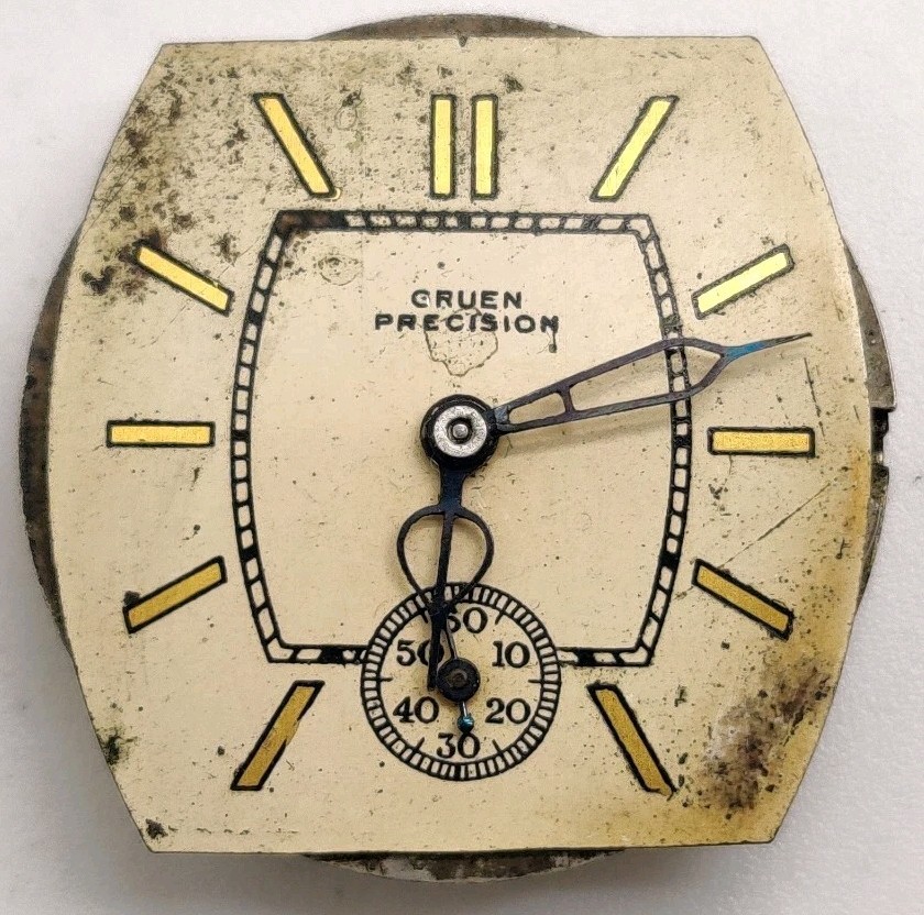 Rare Gruen W. Co. Cal. 115 15 jewel watch movement running