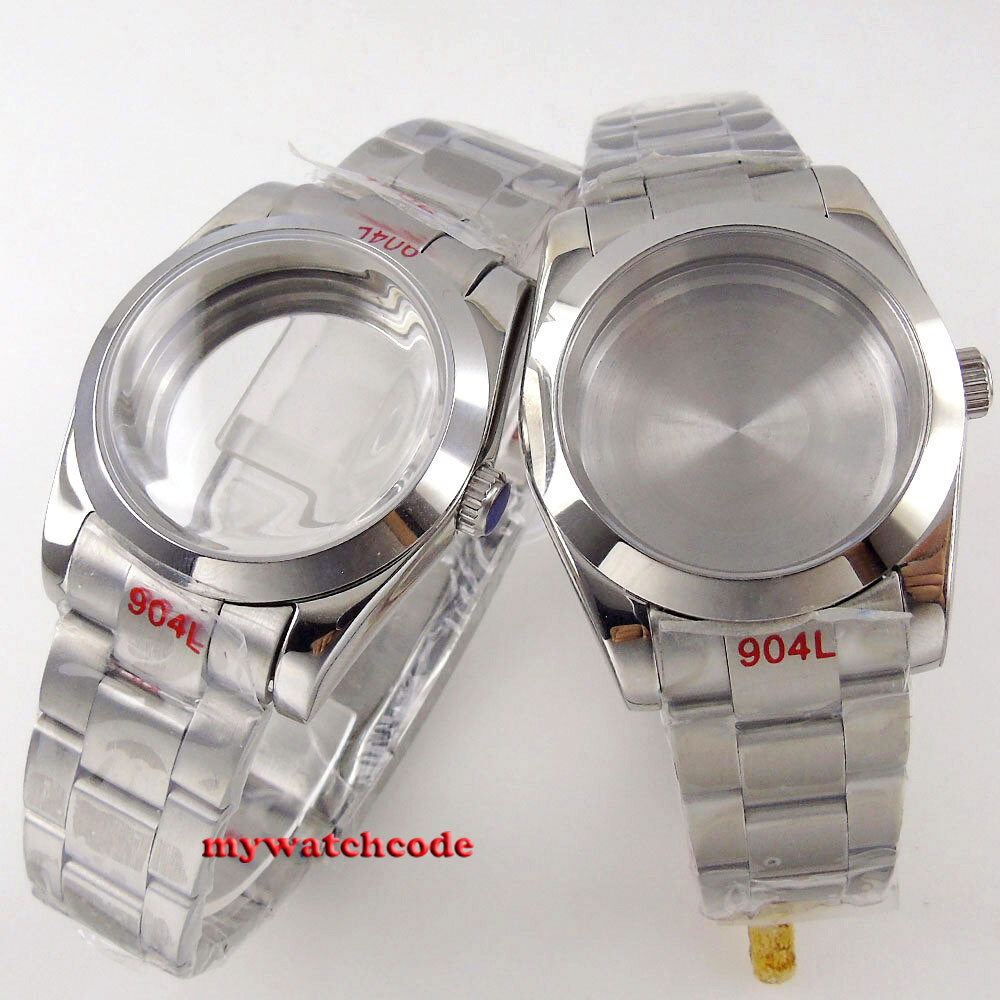 36mm Bow Glass Automatic Watch Case Fit ETA 2836 2824 8215 NH34 NH35 NH36 3804