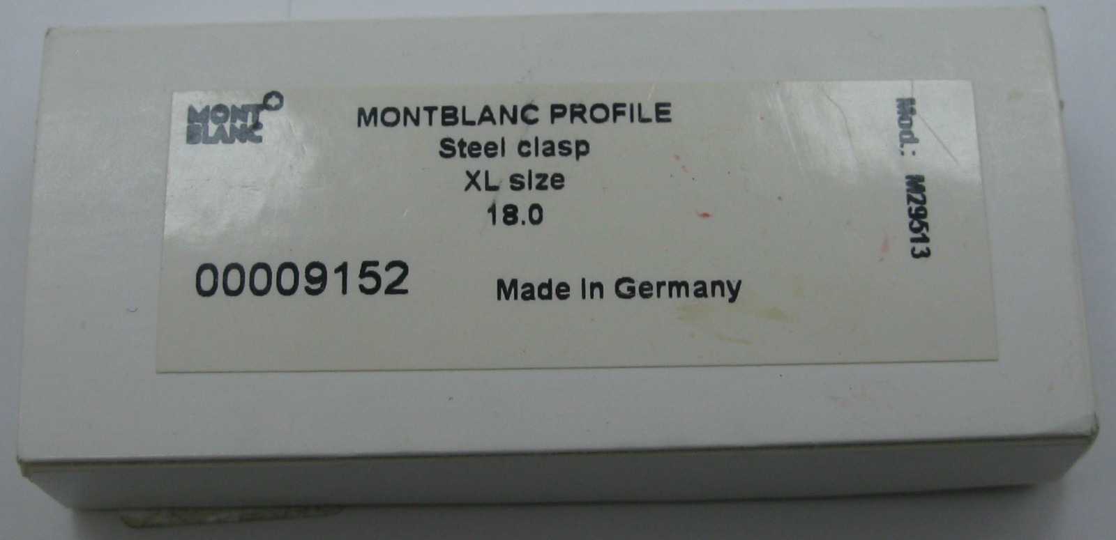 Montblanc 18 mm folding buckle / clasp in s. steel mint new condition