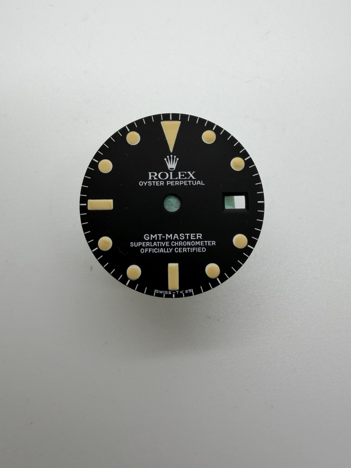 Original Rolex 1675 GMT Dial BLACK MATTE TRITIUM, SERVICE TYPE, Mint