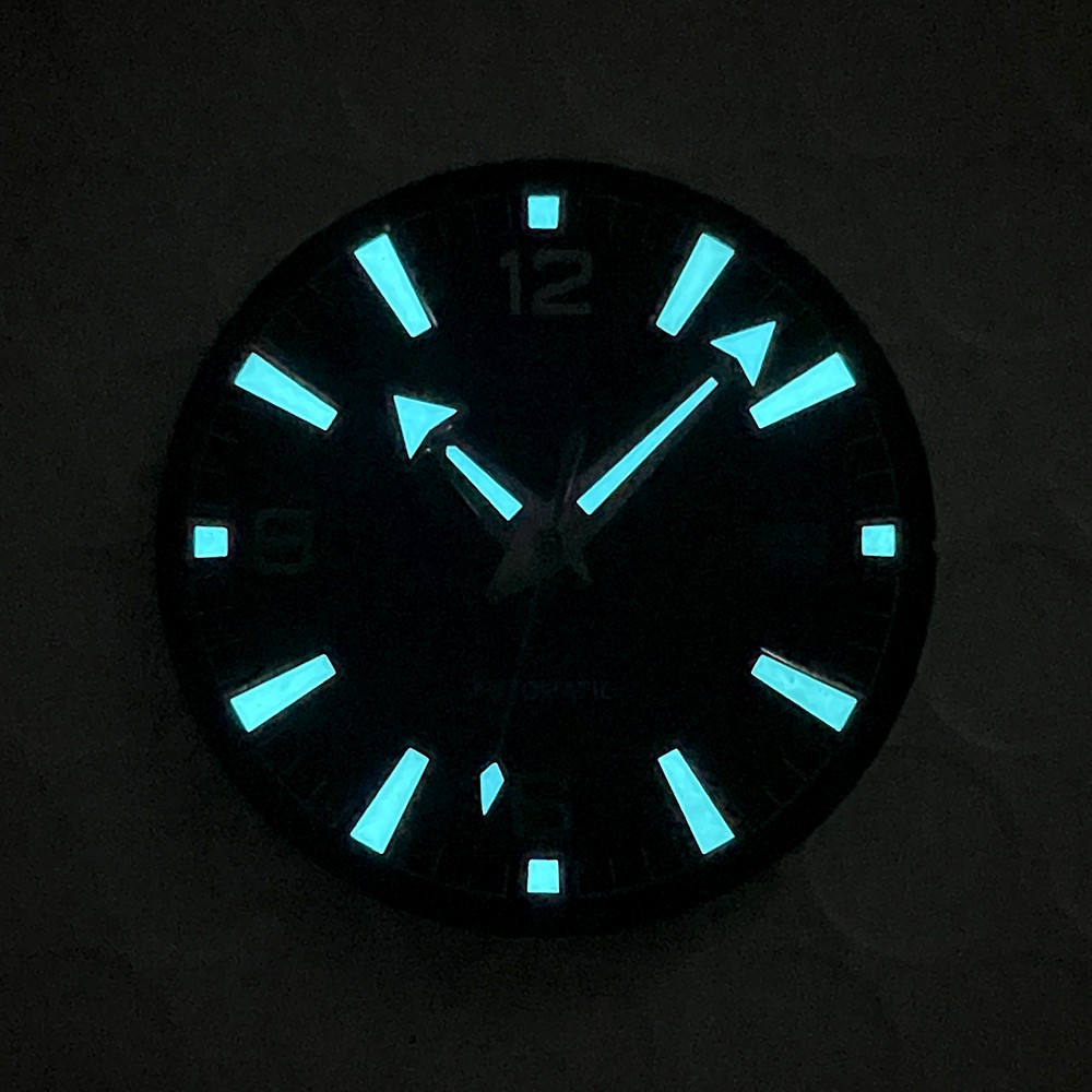 PO600M Style NH35A 33mm Blue Sterile Dial with BGW9 Lume and Hands Upgrade