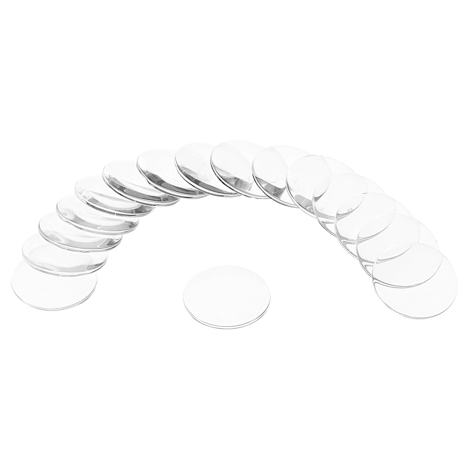 16pcs Watch Crystal Glass Lens 22.5mm Single Dome Round Glass Watch Face Crystal