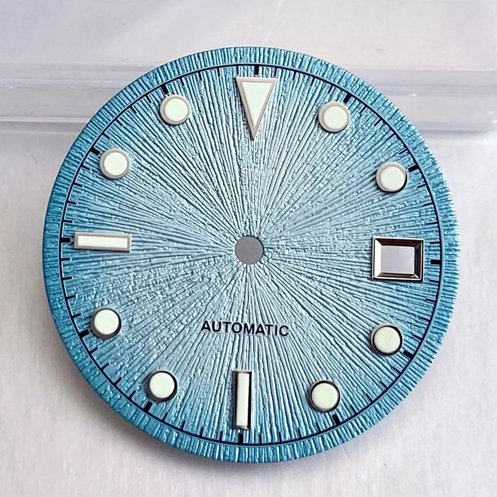 29mm Watch Dial+Hands Green Lume for 2824 PT5000 ST2130 8215 8200 Movement Parts