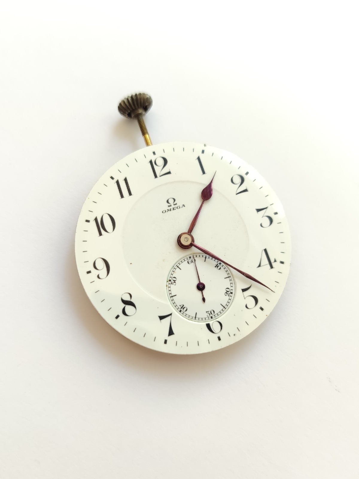 Vintage Omega 18 LPB pocket watch movement – Working. (R-2596)