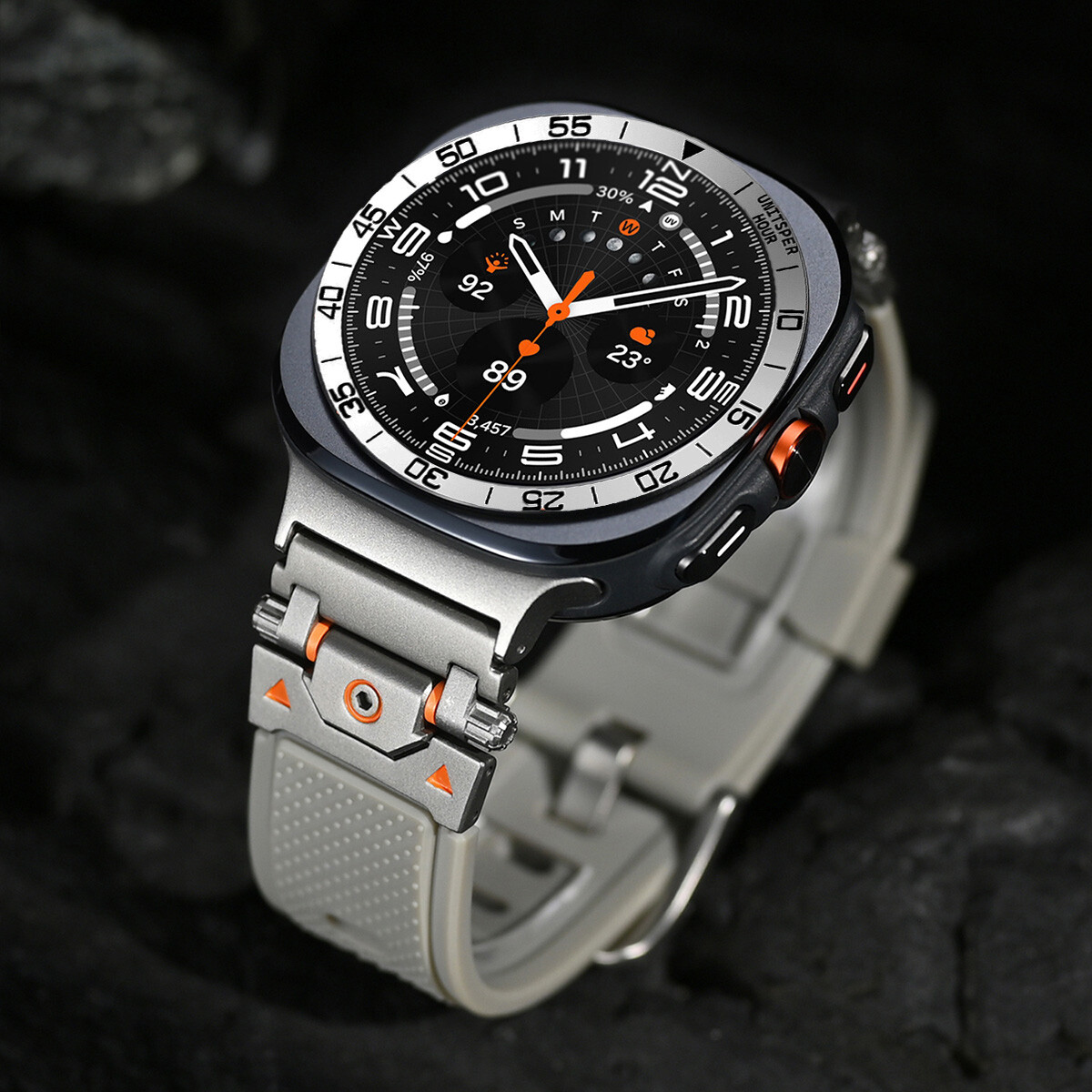 Bezel Styling Frame Ring For Samsung Galaxy Watch Ultra 47mm Metal Case Cover