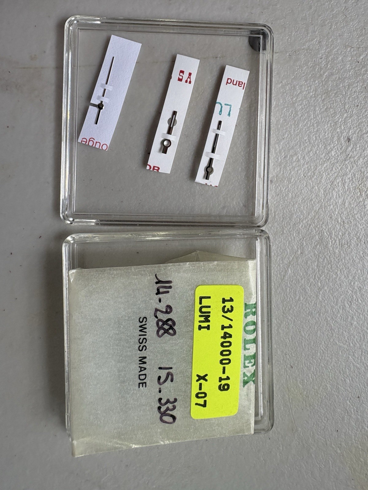 Genuine Rolex Air-King 14000 Dial Hand Set 13/14000-19 LUMI Cal. 3000 NOS OEM