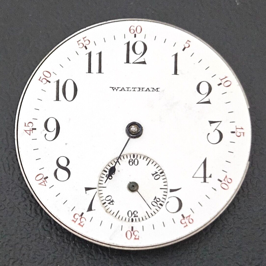 WALTHAM SEASIDE 34mm 7J 6s WATCH MOVEMENT (BALANCE RUNS WITH ROTATION LOT.325