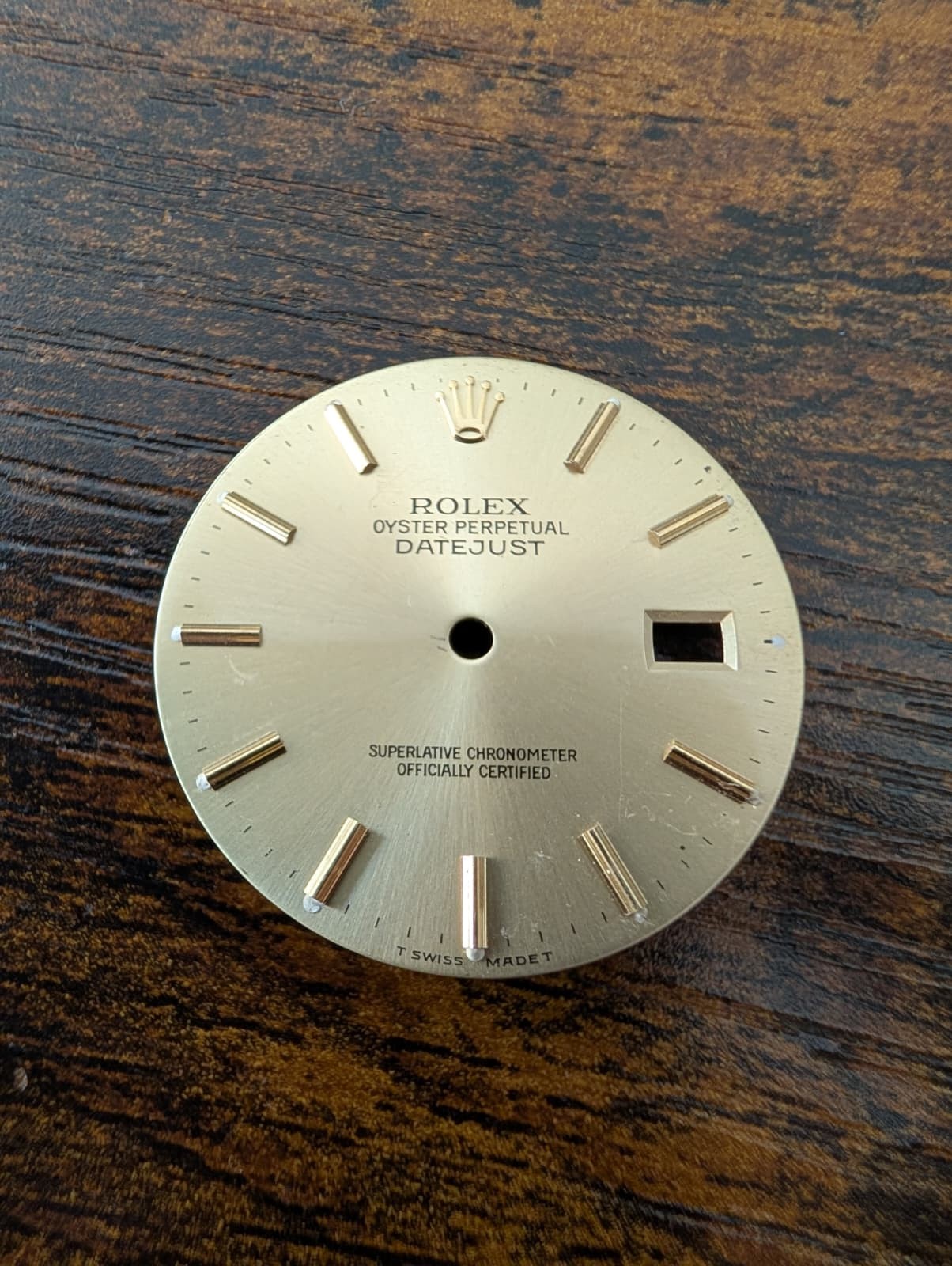 ROLEX OYSTER PERPETUAL DATEJUST 16013/16233 GOLD STICK DIAL – FAIR CONDITION