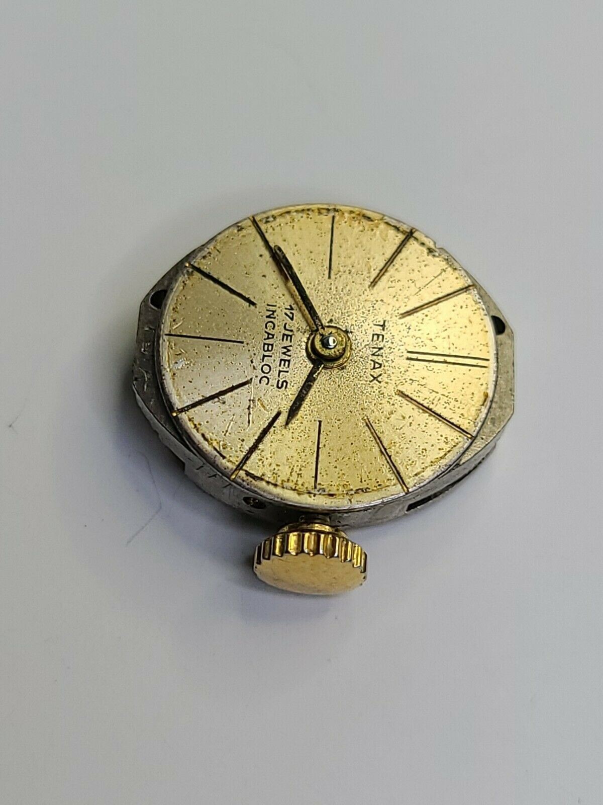 ETA 2485 Tenax Watch Movement 17 Jewels with dial and hands