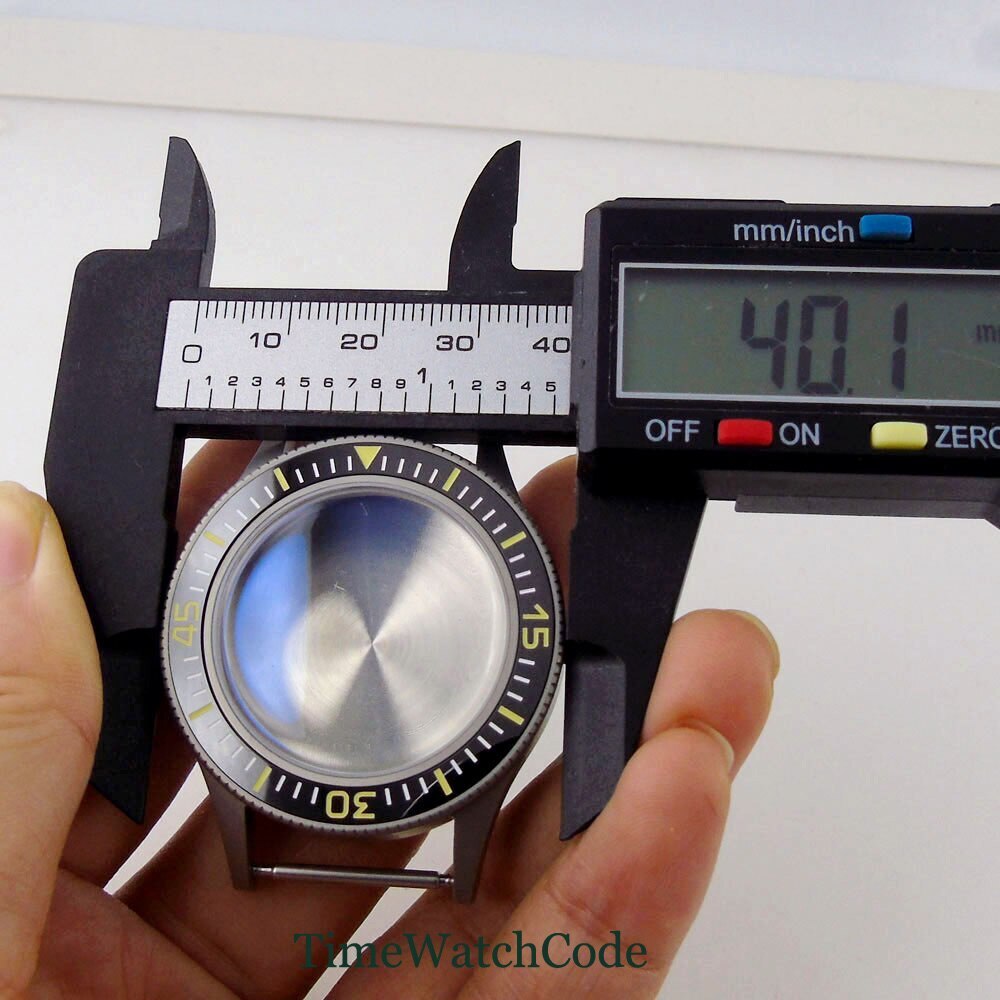 40mm Watch Case AR Domed Mineral Glass for NH35 NH36 ETA2824 PT5000 Super Lume