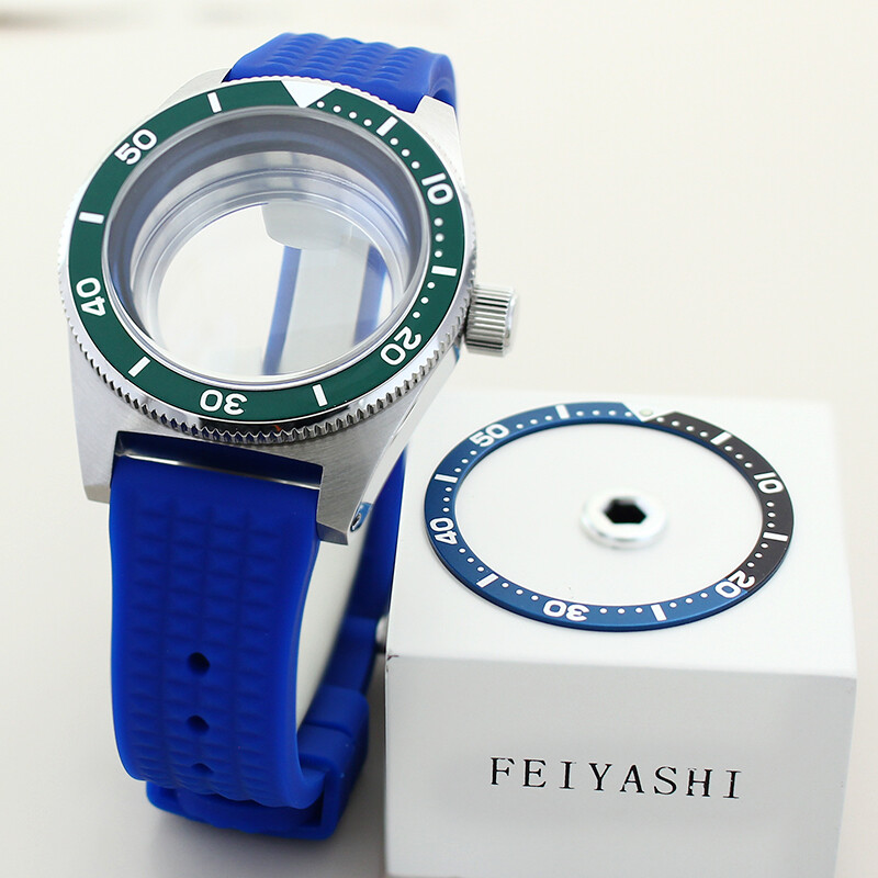 40mm Stainless Steel Watch Case Strap Sapphire Glass For Seiko Nh35/36 Movement