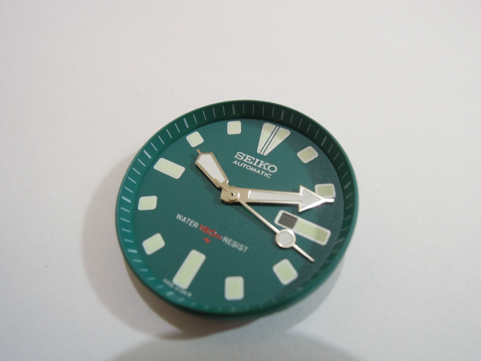 NEW GREEN DIAL,HANDS, BLACK BEZEL INSERT MEDIUM DIVERS 4205-0150/0156 WATCH