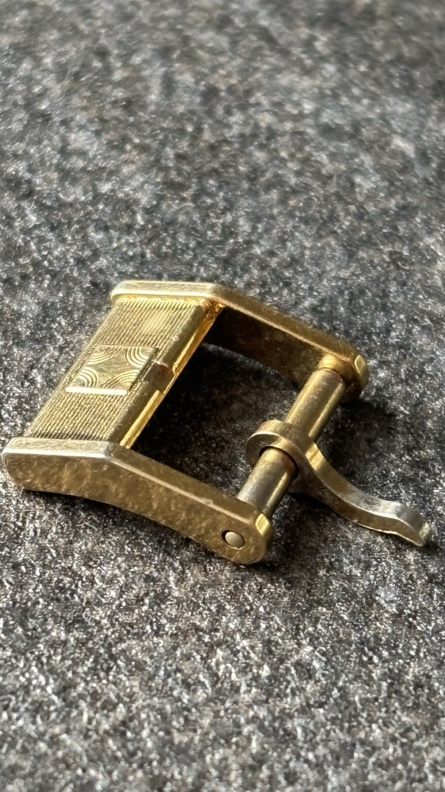 Zenith Star Buckle 10mm Vintage Gold Steel Gold Buckle Original