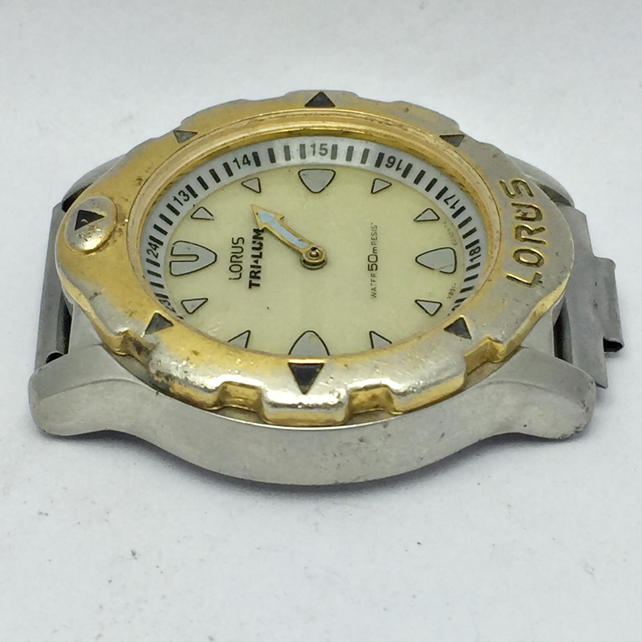 Lorus Tri Lum V851-6130 Quartz Diver Vintage Watch for Parts WLD676NRZ3