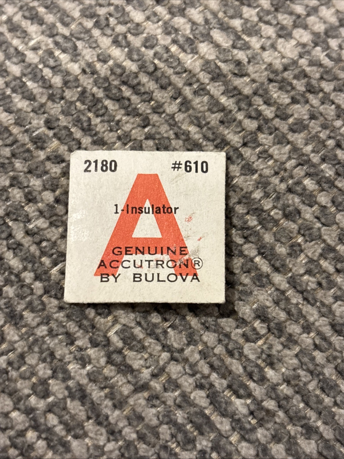 NOS 2180 BULOVA ACCUTRON INSULATOR ONLY, PART # 610 watch part
