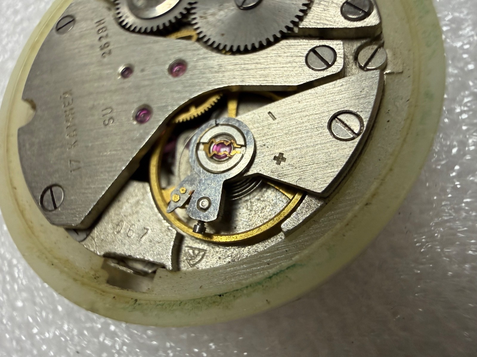 Vintage USSR Watch Movement CHAIKA / Poljot Cal. 2628H – For Parts