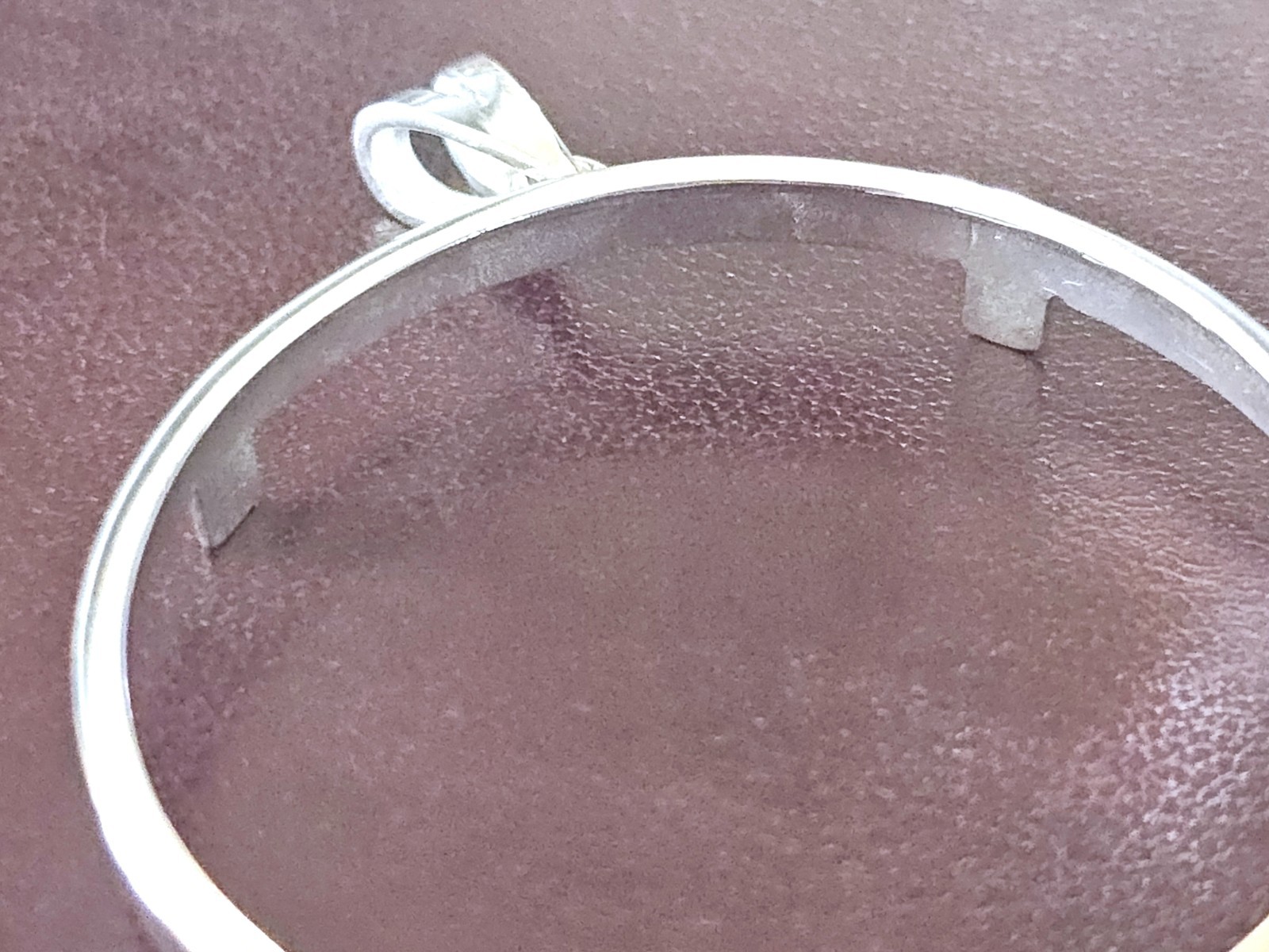 925 Sterling Silver Prong Back Simple Bezel for 39mm 1 oz Silver Rounds Casino